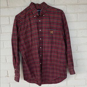 Ralph Lauren Mens Long Sleeve Plaid Shirt M